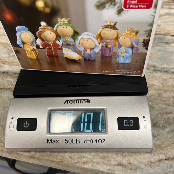 Holiday Time 7-Piece Nativity Set With Mary Joseph Baby Jesus Angel & 3 Wise Men - Picture 7 of 7